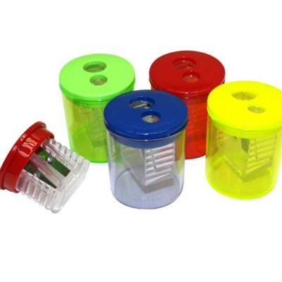 Ascutitoare dubla cu recipient colector