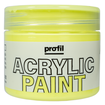 Vopsea acrilica pahar, galben neon, 50 ml