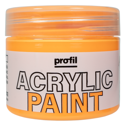 Vopsea acrilica pahar, portocaliu neon, 50 ml